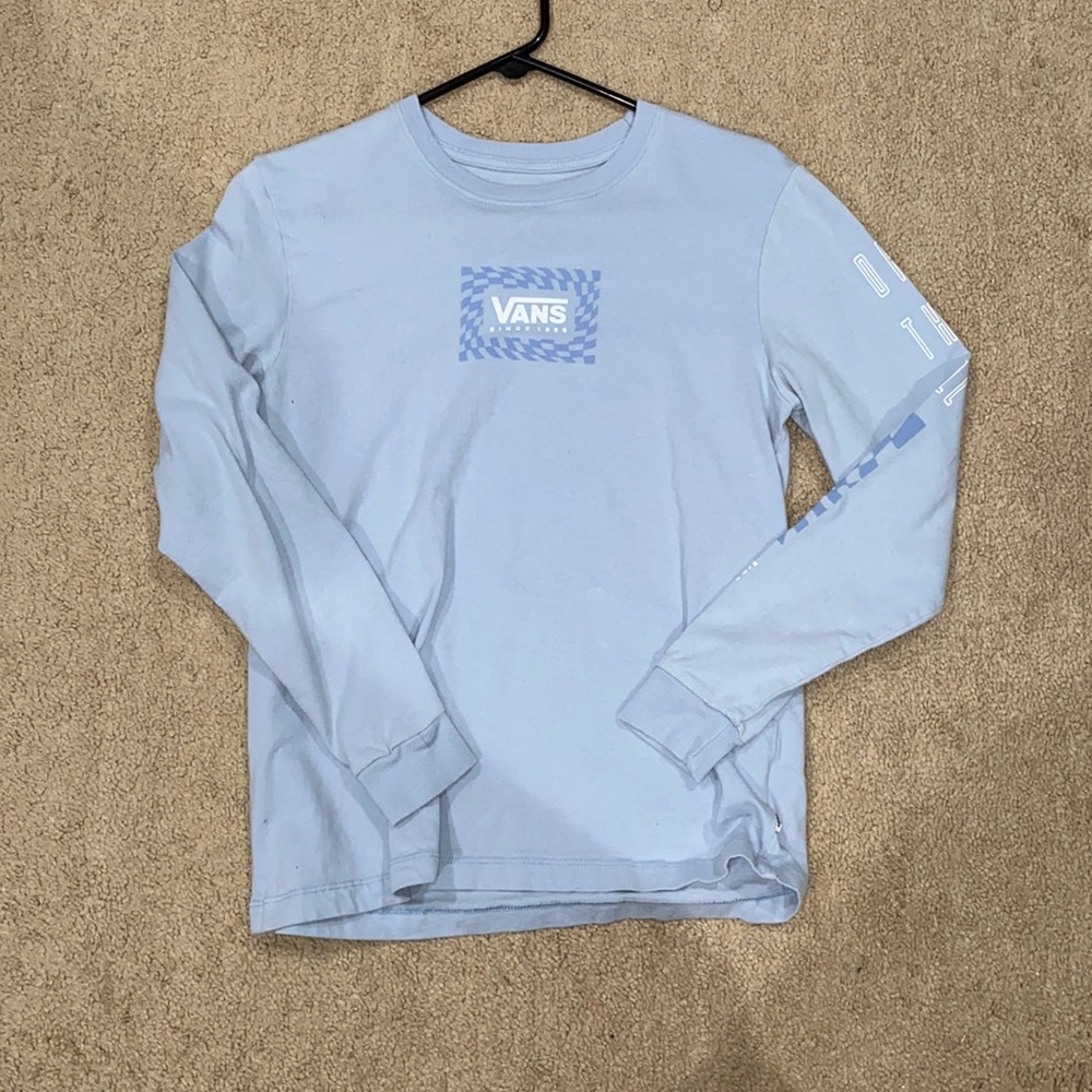 Vans Men’s Light Blue Long-sleeve T-shirt